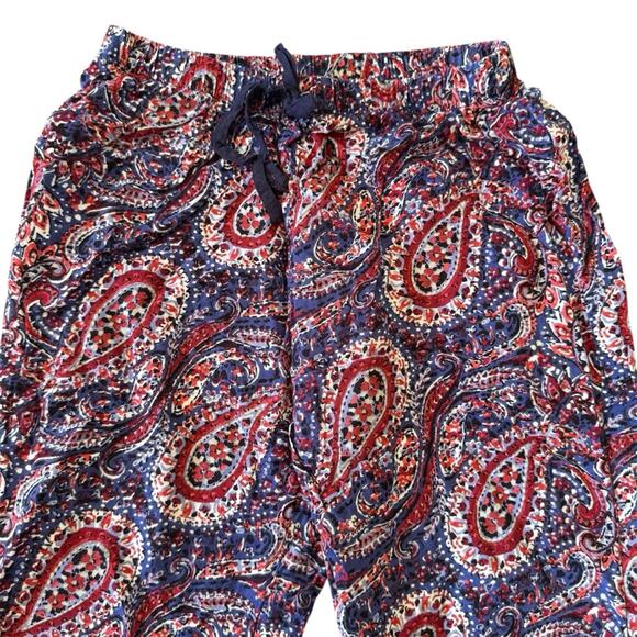 Zoe & Rose Band of Gypsies Girls Paisley Flowy Boho Flared Wide Leg Pants Size S - Picture 2 of 10